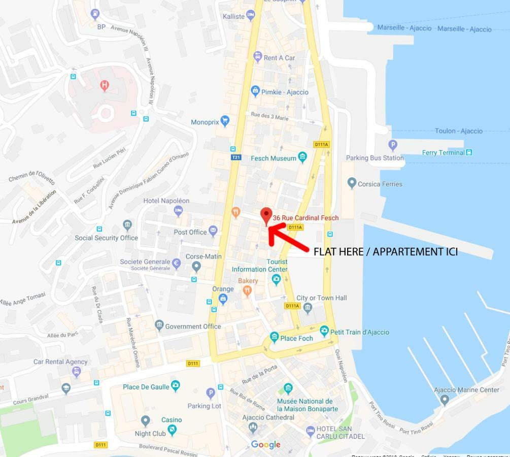 **** Very Central Ajaccio 36 Rue Fesch, Cosy Flat In City Center Pedestrian Street, Up To 4 People **** Ngoại thất bức ảnh
